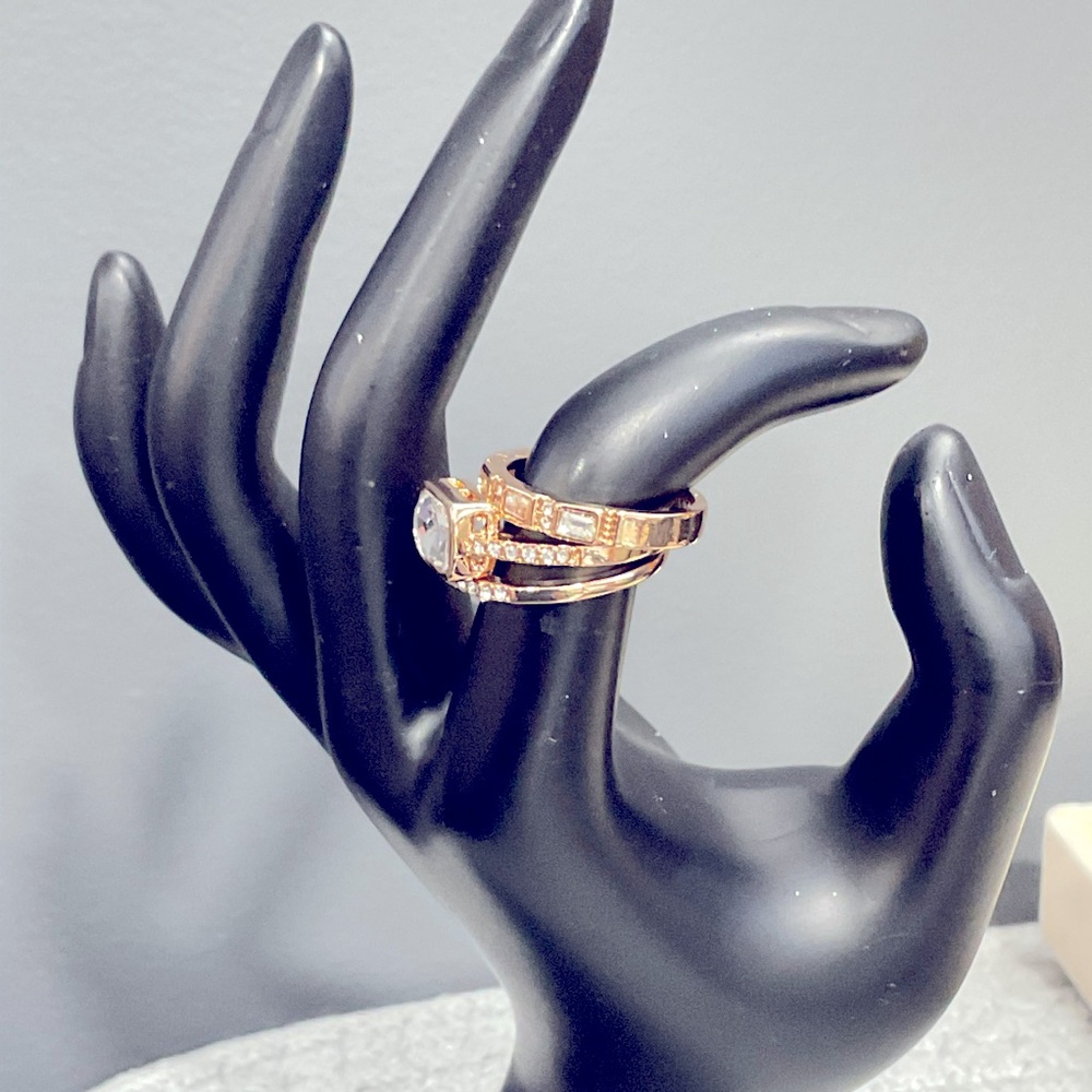 3pc 14k Gp Stackable Rings Size 7 - image 7